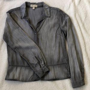 Cloth & Stone grey chambray blouse